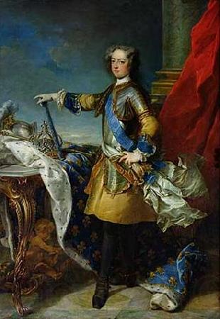 Jean Baptiste van Loo Portrait of King Louis XV Spain oil painting art